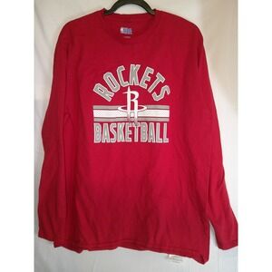 NBA‎ Houston Rockets Basketball Long Sleeve T-Shirt Mens XL